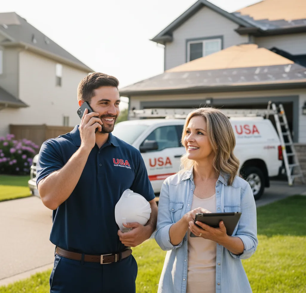 USA Roof Repair Experts customer support in Landing